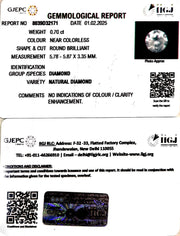 0.70/Cents Natural Diamond with Govt. Lab Certificate-140000